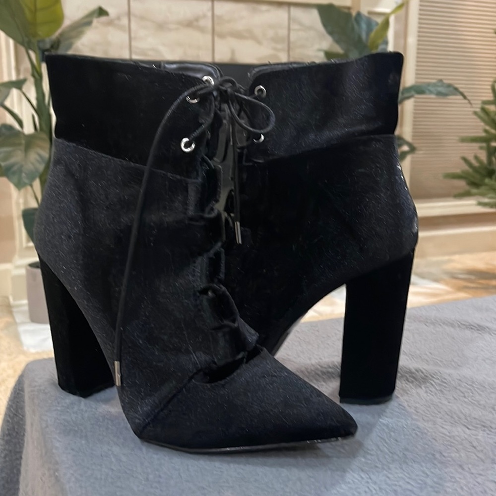 Black bootie worn once size 9 from Miss Lola